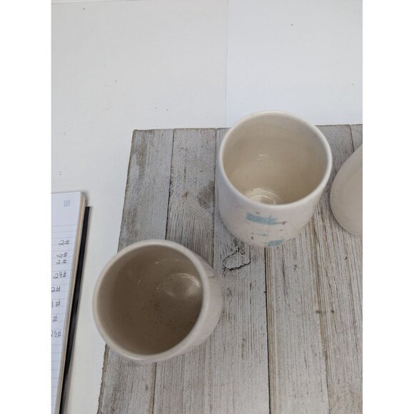 Vintage Set of 4 Vernonware Metlox Heavenly Days 5" Tumblers Cups Glasses MCM - Picture 6 of 12